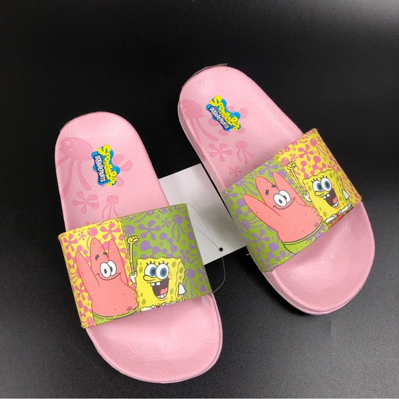 SpongeBob SquarePants and Patrick Comfort Casual Slide Sandals Size 13 - Picture 2 of 9